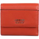 Dámské Luxusní peněženky Guess v oranžové barvě z polyuretanu veganské 