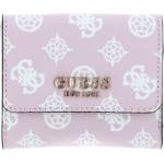 Dámské Luxusní peněženky Guess v růžové barvě z polyuretanu 