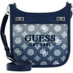 Dámské Luxusní kabelky Guess v tmavě modré barvě z polyuretanu veganské 