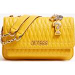 Dámské Luxusní kabelky Guess v žluté barvě z polyesteru 