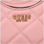 Dámské Luxusní kabelky Guess v růžové barvě z koženky veganské 