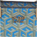 Dámské Luxusní kabelky Guess v modré barvě z koženky 