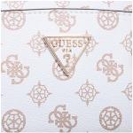Dámské Luxusní kabelky Guess Noelle v bílé barvě z koženky veganské 