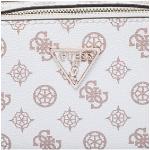 Dámské Luxusní kabelky Guess Noelle v bílé barvě z koženky veganské 