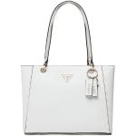 Dámské Luxusní kabelky Guess Noelle v bílé barvě z koženky veganské ve slevě 