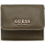 Luxusní peněženky Guess v olivové barvě z polyesteru 