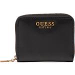 Pánské Luxusní peněženky Guess v černé barvě z koženky ve slevě 