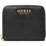 Dámské Luxusní peněženky Guess v černé barvě z koženky veganské ve slevě 