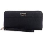 Dámské Luxusní peněženky Guess Katey v černé barvě z koženky 