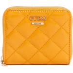 Luxusní peněženky Guess Melise v žluté barvě prošívané 