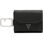 Pánské Luxusní peněženky Guess v černé barvě z koženky veganské ve slevě 