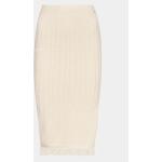 Dámské Pouzdrové sukně Guess Milana v bílé barvě z viskózy ve velikosti S ve slevě 