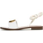 Dámské Kožené sandály Guess v bílé barvě ve velikosti 35 ve slevě na léto 