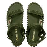 Pánské Páskové sandály Gumbies v khaki barvě v moderním stylu z látky ve velikosti 36 na léto 