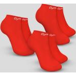 Pánské Kotníkové ponožky GymBeam v červené barvě ve velikosti XXL ve slevě plus size 