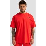 Pánská  Dlouhá trička GymBeam v červené barvě v moderním stylu ve velikosti 3 XL ve slevě na léto plus size 