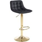 Barové židle Halmar ve zlaté barvě v elegantním stylu 