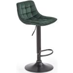 Barové židle Halmar v tmavě zelené barvě v elegantním stylu 