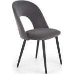 Designové židle Halmar v šedé barvě v moderním stylu čalouněné lakované 