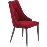 Designová křesla Halmar v bordeaux červené v elegantním stylu lakované 