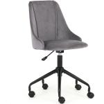 Designové židle Halmar v tmavě šedivé barvě v moderním stylu čalouněné 