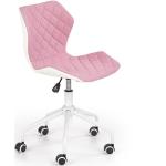Dětské židle Halmar v růžové barvě z polyuretanu 