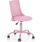 Dětské židle Halmar v růžové barvě v elegantním stylu z plastu 