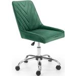 Designové židle Halmar v tmavě zelené barvě 