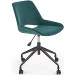 Designové židle Halmar v tmavě zelené barvě v moderním stylu čalouněné 