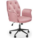 Dětské židle Halmar v růžové barvě s loketní opěrkou 