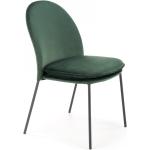 Designové židle Halmar v tmavě zelené barvě v moderním stylu lakované 