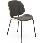 Designové židle Halmar v šedé barvě v moderním stylu ze dřeva čalouněné 