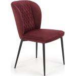 Designové židle Halmar v bordeaux červené v moderním stylu prošívané lakované 