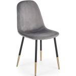 Designové židle Halmar ve zlaté barvě v moderním stylu lakované 