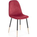 Designové židle Halmar v tmavě červené barvě v moderním stylu lakované 