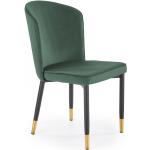 Designové židle Halmar v tmavě zelené barvě v moderním stylu lakované 