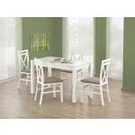 Jídelní stoly Halmar v bílé barvě v elegantním stylu z MDF obdélníkové 