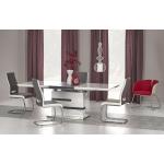 Jídelní stoly Halmar v šedé barvě v elegantním stylu z MDF lakované 