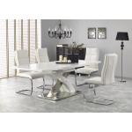 Jídelní stoly Halmar v šedé barvě v elegantním stylu z MDF rozkládací 