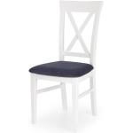 Jídelní židle Halmar v šedé barvě ze dřeva čalouněné 