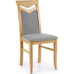 Jídelní židle Halmar v šedé barvě z buku čalouněné 