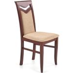 Jídelní židle Halmar v béžové barvě z buku čalouněné 