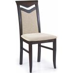 Jídelní židle Halmar ve smetanové barvě z buku čalouněné 