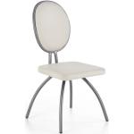 Designové židle Halmar v šedé barvě v retro stylu z polyuretanu 