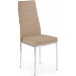 Jídelní židle Halmar v tmavě béžové barvě v elegantním stylu z polyuretanu 