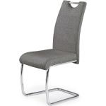 Jídelní židle Halmar v šedé barvě v moderním stylu z chrómu 