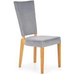 Jídelní židle Halmar v šedé barvě v elegantním stylu z masivu 