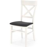 Designové židle Halmar v bílé barvě ve vintage stylu z buku 