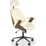 Kancelářské židle Halmar v bílé barvě z polyuretanu 