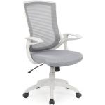 Kancelářské židle Halmar ve světle šedivé barvě v elegantním stylu s loketní opěrkou 